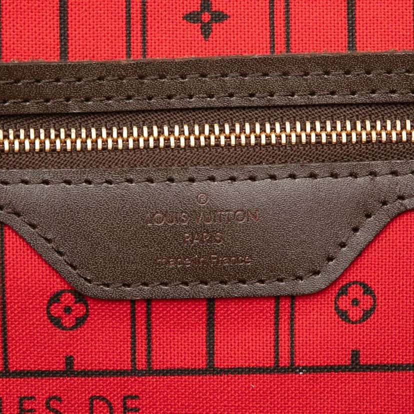 Louis Vuitton Damier Ebene Neverfull MM Brown Good condition - Box View