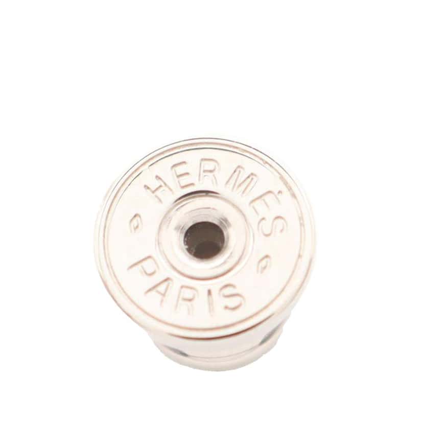 Hermès Buffalo Horn H Equipe Push Backs Earrings Brown Good condition - Inside View