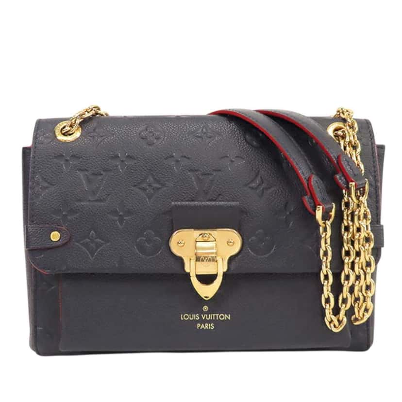 Louis Vuitton Monogram Empreinte Vavin PM Blue Leather Good condition - Front View