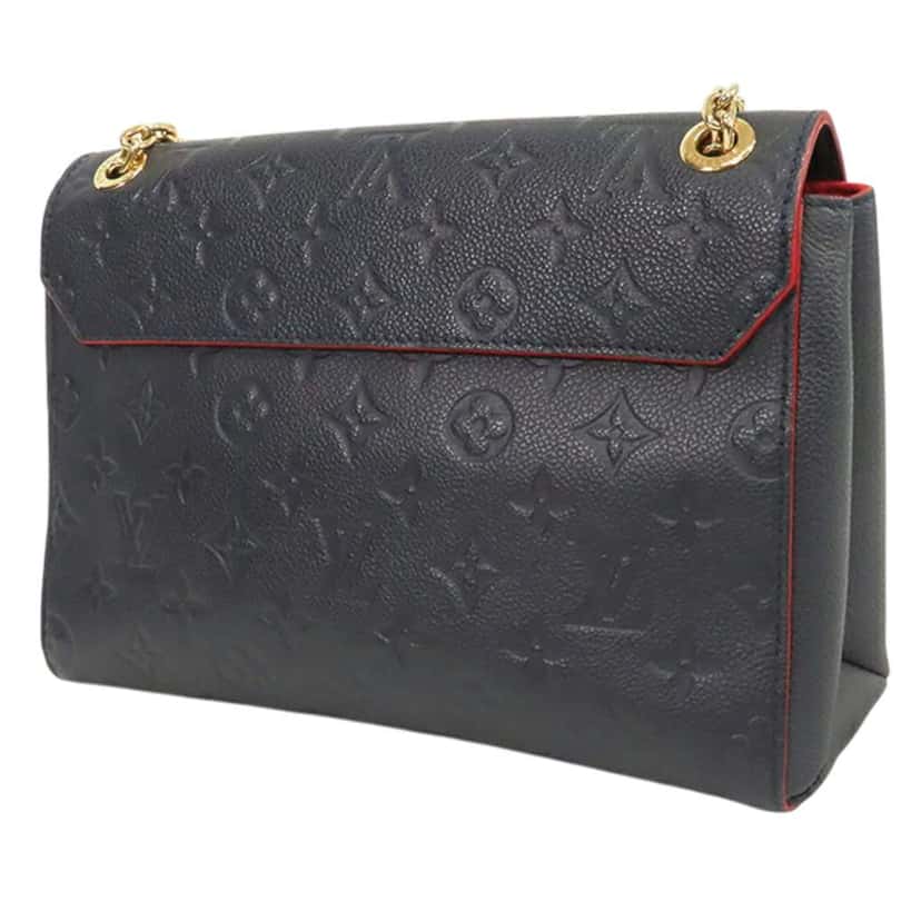 Louis Vuitton Monogram Empreinte Vavin PM Blue Leather Good condition - Back View