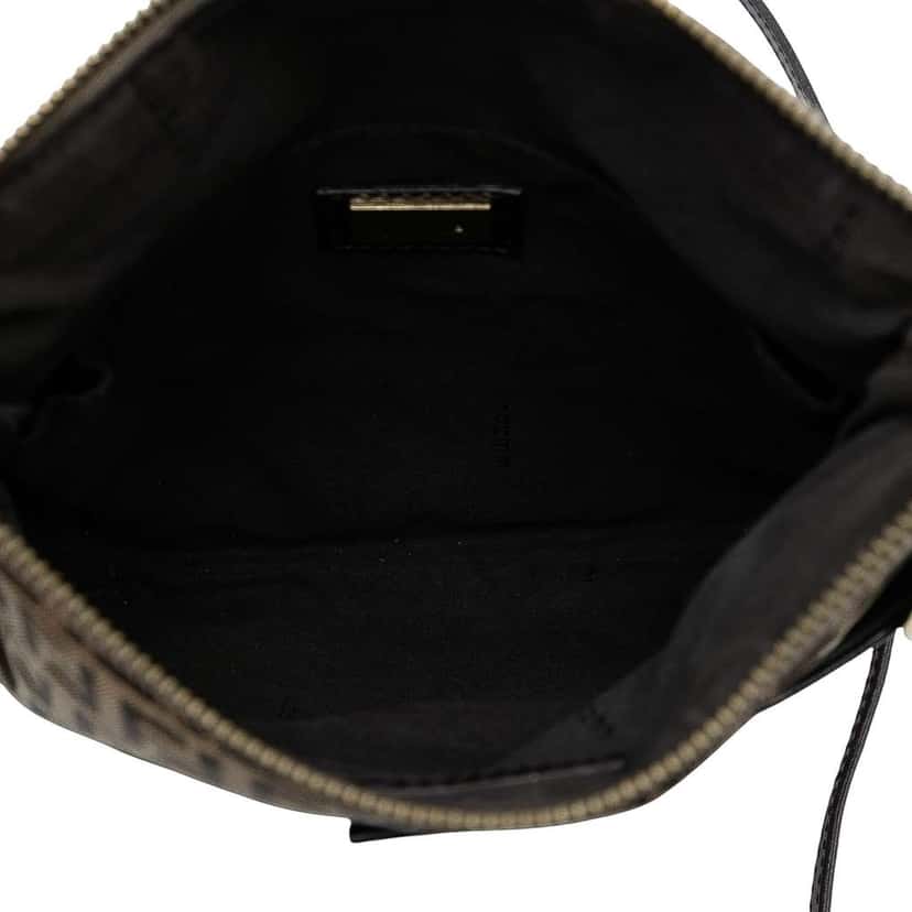 Fendi Zucchino Canvas Forever Crossbody Brown Canvas Good condition - Model View