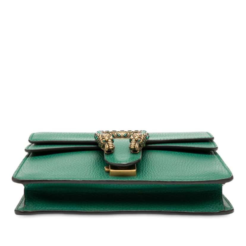 Gucci Small Leather Dionysus Crossbody Green Leather Good condition - Inside View
