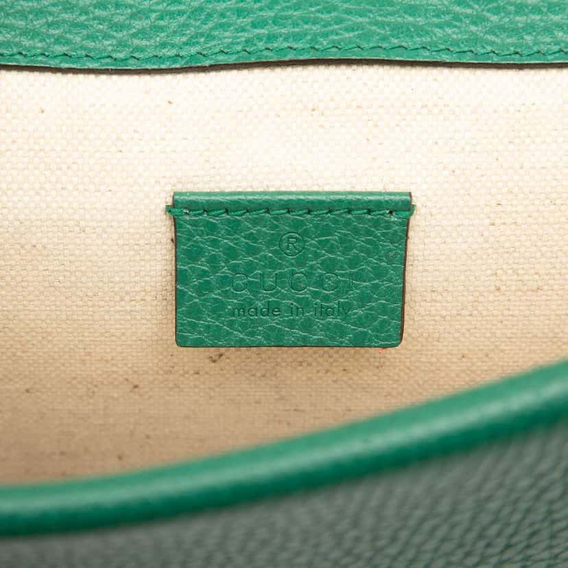 Gucci Small Leather Dionysus Crossbody Green Leather Good condition - Box View