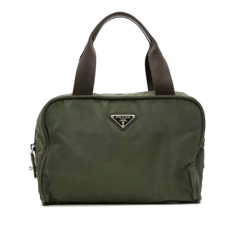 Prada Tessuto Handbag Green Good condition - Front View