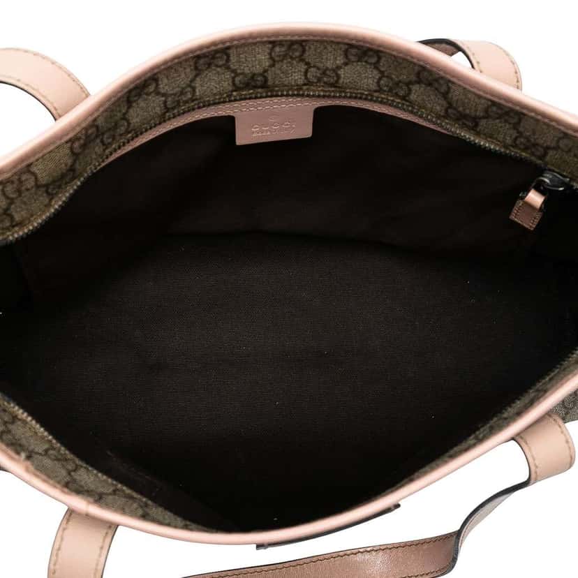 Gucci GG Supreme Joy Tote Brown Canvas Good condition - Model View