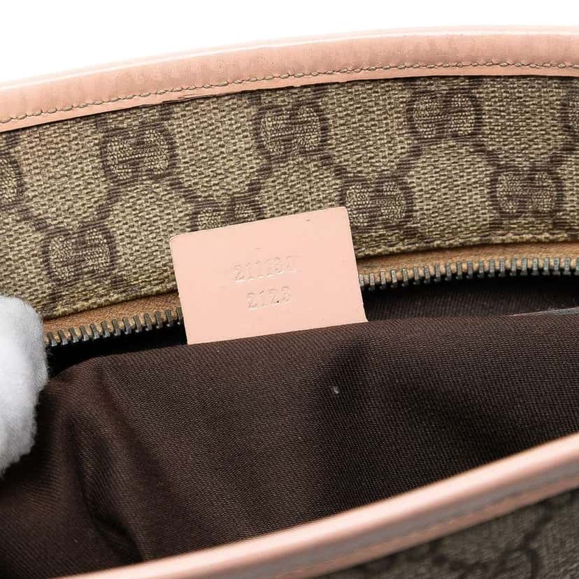 Gucci GG Supreme Joy Tote Brown Canvas Good condition - Box View