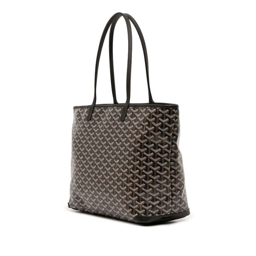 Goyard Goyardine Artois MM Black Canvas Good condition - Back View