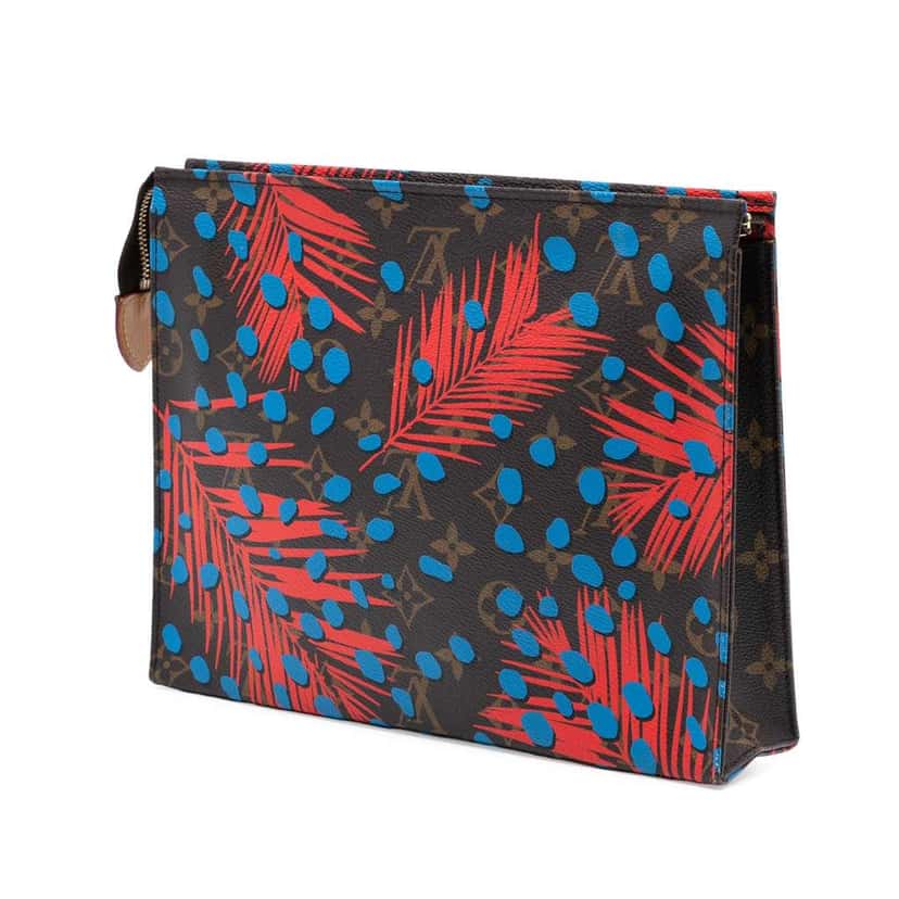 Louis Vuitton Monogram Jungle Dots Toiletry Pouch 26 Brown Good condition - Back View