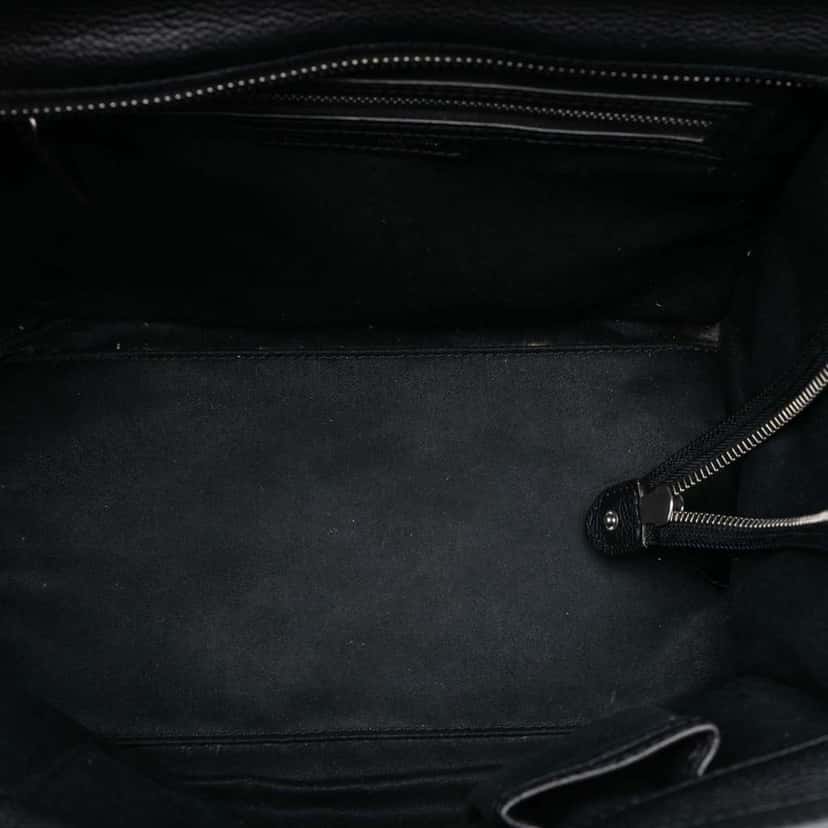 Celine Mini Calfskin Luggage Tote Black Leather Good condition - Model View