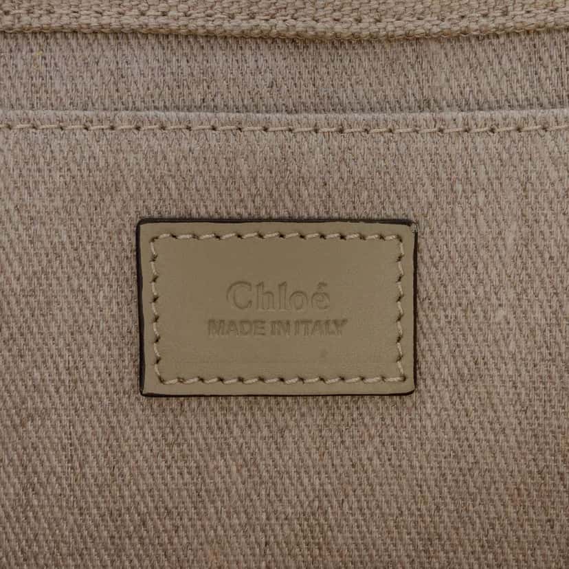 Chloé Medium Canvas Woody Tote Brown Canvas Good condition - Box View