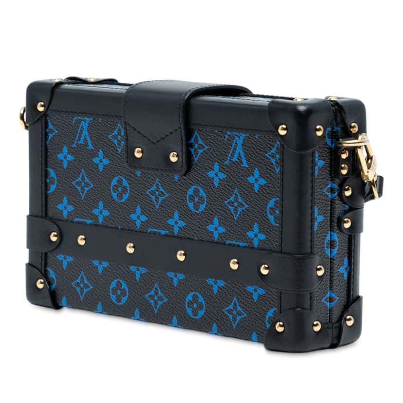 Louis Vuitton Monogram Petite Malle Black Good condition - Back View