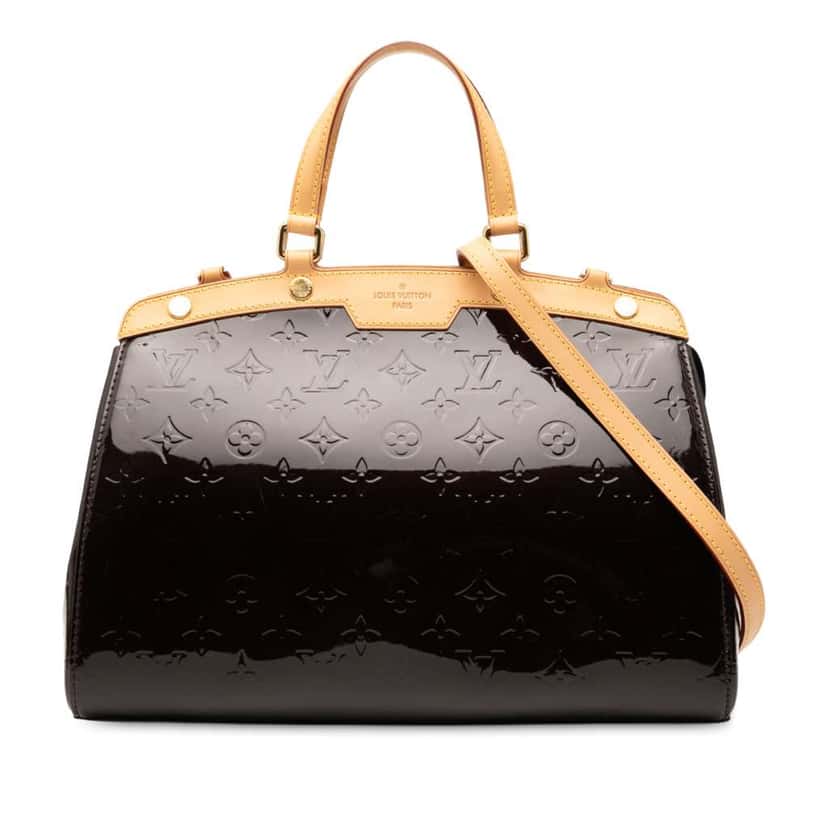 Louis Vuitton Monogram Vernis Brea MM Purple Leather Good condition - Front View