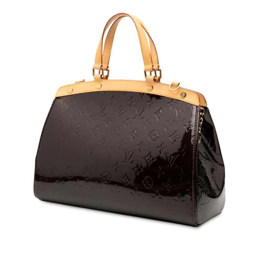 Louis Vuitton Monogram Vernis Brea MM Purple Leather Good condition - Back View