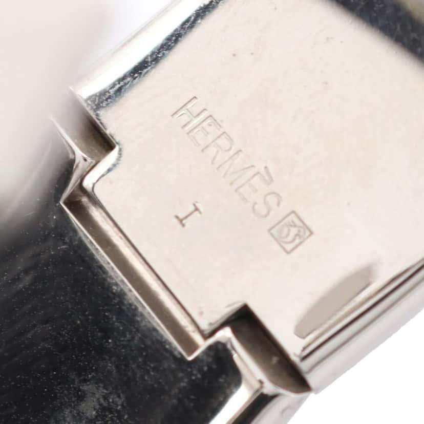 Hermès Wide Enamel Clic Clac H Bracelet PM White Very good condition - Box View