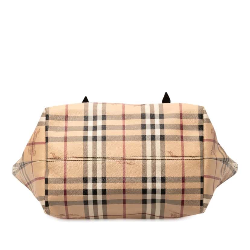 Burberry Small Haymarket Check Coated Canvas Salisbury Tote Brown Canvas Good condition - Inside View