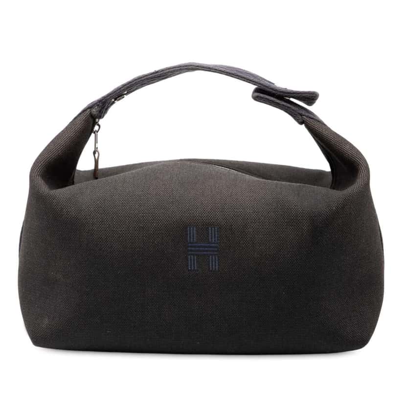 Hermès Large Canvas H Plume Bride A Brac Case Black Canvas Good condition - Front View