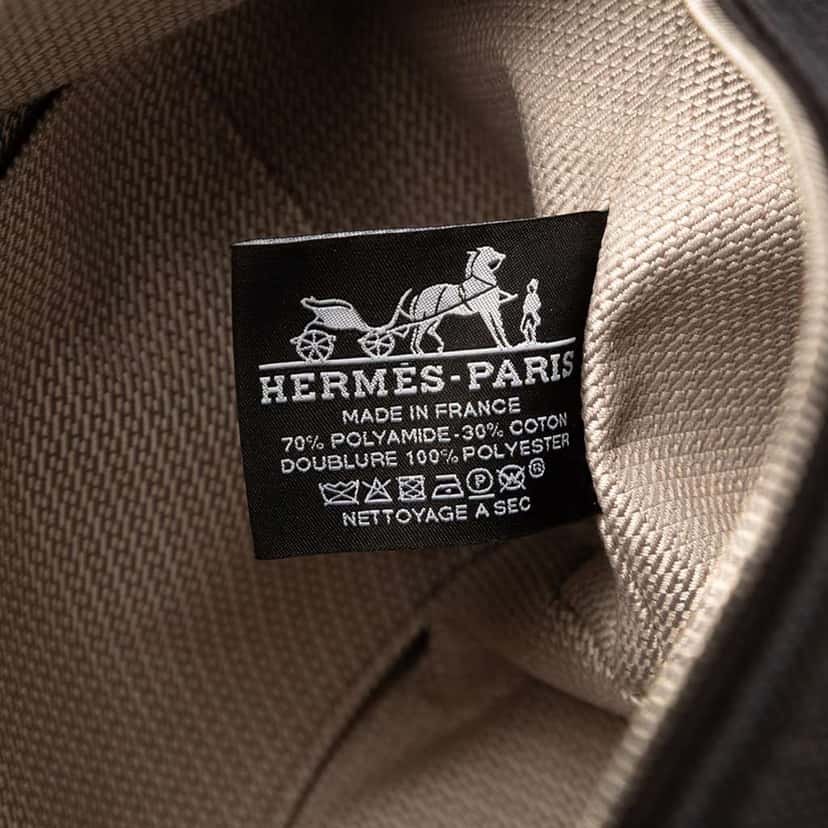 Hermès Large Canvas H Plume Bride A Brac Case Black Canvas Good condition - Box View