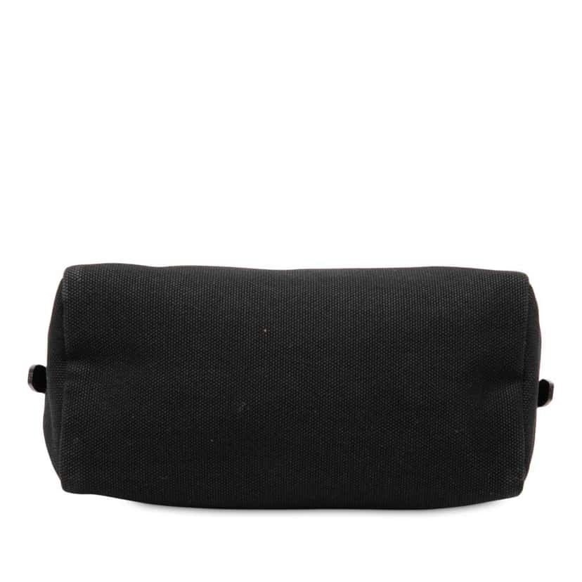 Prada Canvas Canapa Logo Pouch Black Canvas Very good condition - Inside View