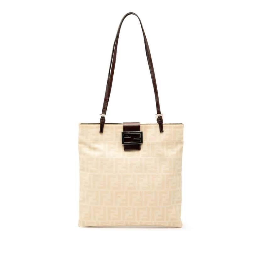 Fendi Zucca Canvas Tote Brown Canvas Good condition - Front View
