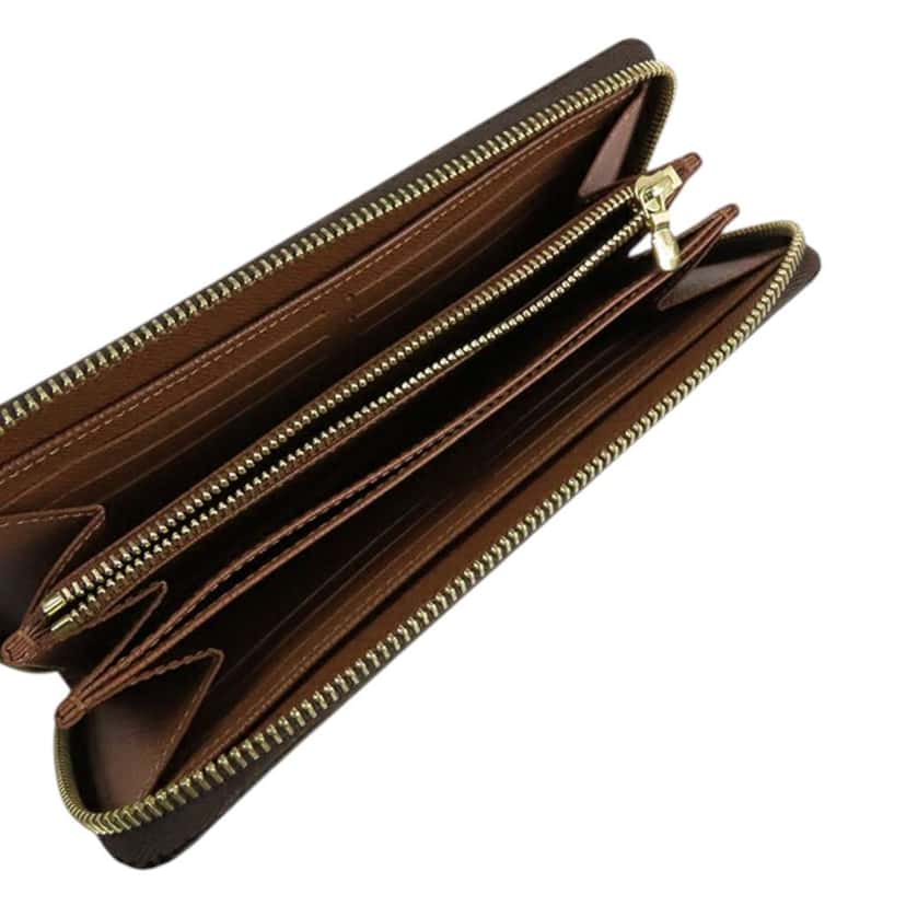 Louis Vuitton Monogram Zippy Long Wallet Brown Good condition - Model View