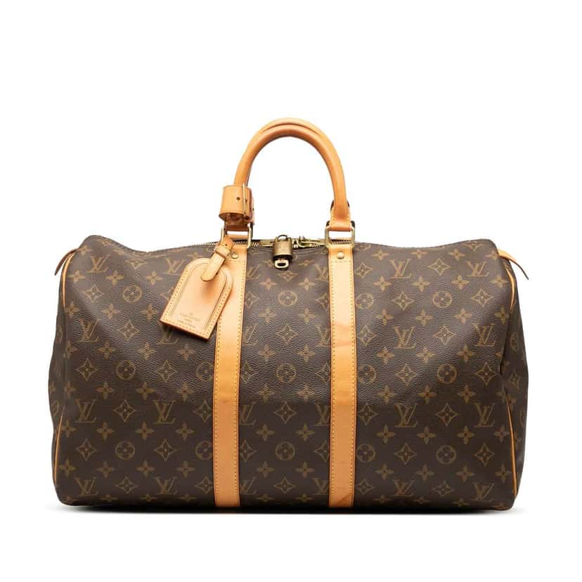 Louis Vuitton Monogram Keepall 45 Brown Good condition - Front View