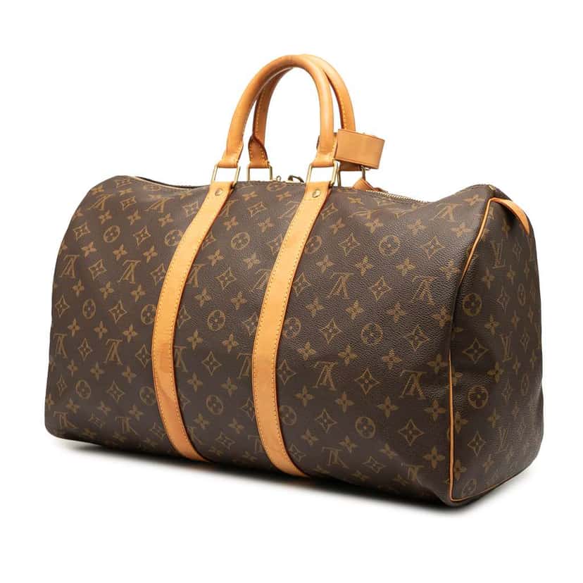 Louis Vuitton Monogram Keepall 45 Brown Good condition - Back View