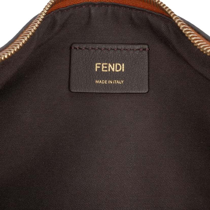Fendi Small Leather Fendigraphy Hobo Brown Leather Very good condition - Box View