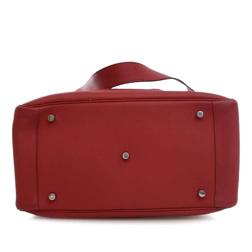 Hermès Clemence Lindy 34 Red Leather Good condition - Inside View