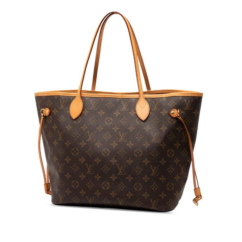 Louis Vuitton Monogram Neverfull MM Brown Good condition - Back View