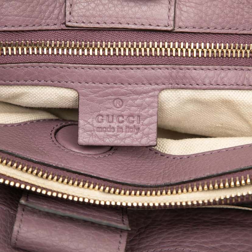 Gucci Medium Calfskin Bamboo Shopper Satchel Pink Leather Very good condition - Box View