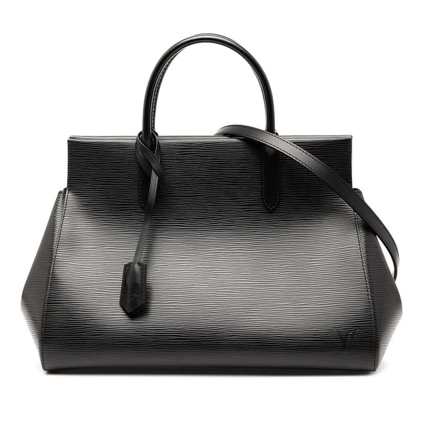 Louis Vuitton Epi Marly MM Black Leather Good condition - Front View