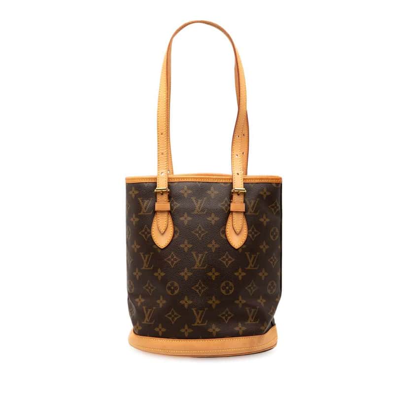 Louis Vuitton Monogram Petit Bucket Brown Good condition - Front View