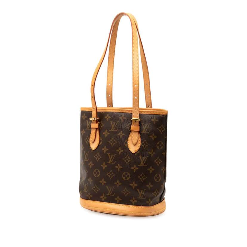 Louis Vuitton Monogram Petit Bucket Brown Good condition - Back View