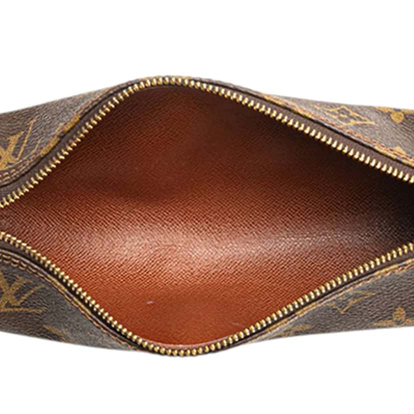Louis Vuitton Monogram Trousse Ronde Pencil Case 20 Brown Good condition - Model View