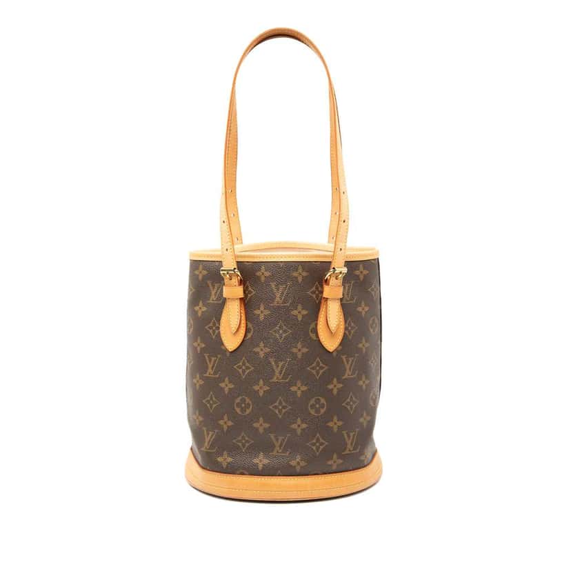 Louis Vuitton Monogram Petit Bucket Brown Good condition - Front View