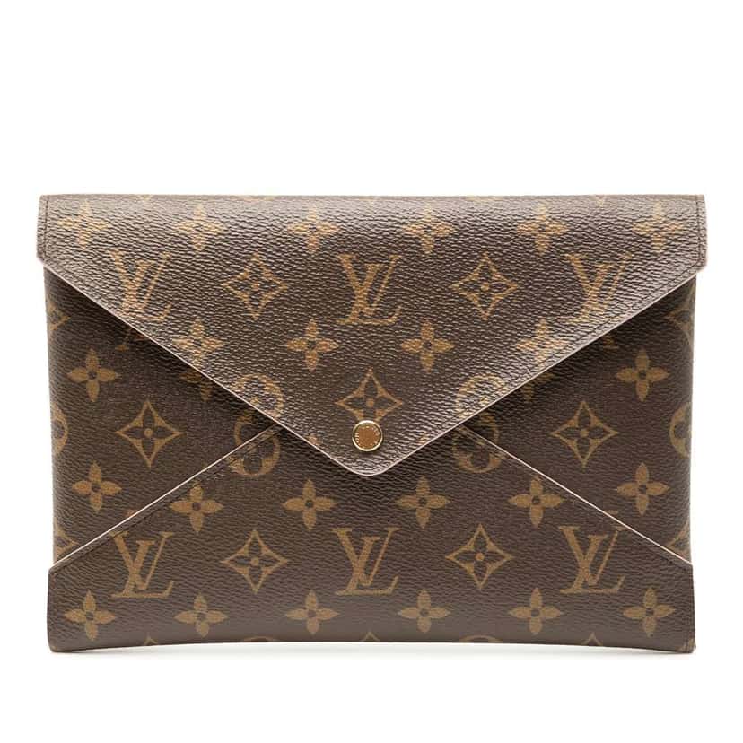 Louis Vuitton Monogram Pochette Kirigami GM Brown Good condition - Front View