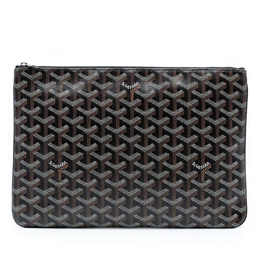 Goyard Goyardine Senat MM Black Canvas Good condition - Front View