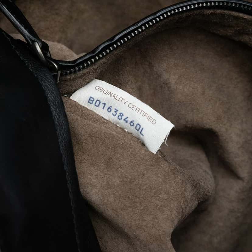 Bottega Veneta Nappa Intrecciato Belted Flat Tote Black Leather Good condition - Box View