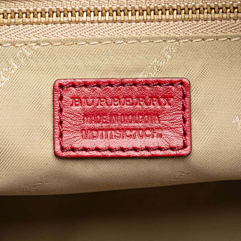 Burberry Mini Haymarket Check Coated Canvas Orchard Crossbody Brown Canvas Very good condition - Box View
