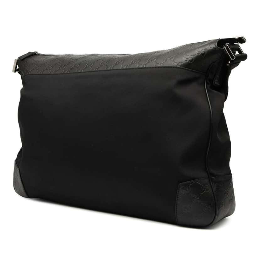 Gucci Guccissima Nylon Crossbody Black Good condition - Back View