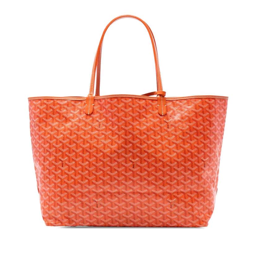 Goyard Goyardine Saint Louis GM Orange Canvas Good condition - Front View