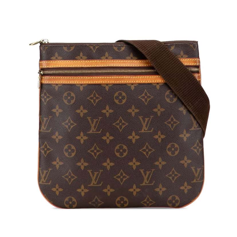 Louis Vuitton Monogram Bosphore Pochette Brown Good condition - Front View