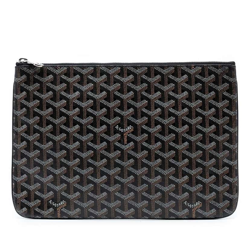 Goyard Goyardine Senat MM Black Canvas Good condition - Front View