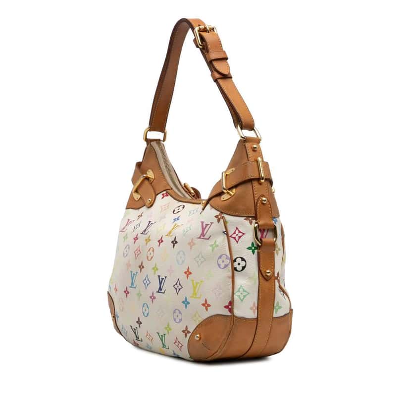 Louis Vuitton Monogram Multicolore Greta White Good condition - Back View