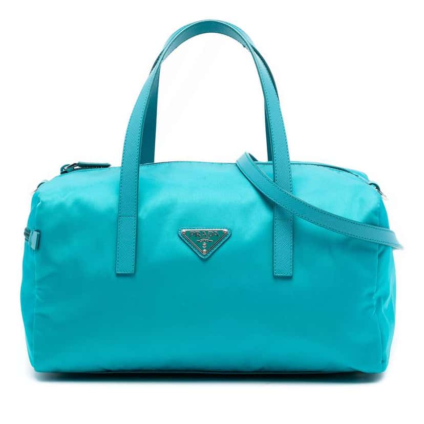 Prada Tessuto Satchel Blue Good condition - Front View