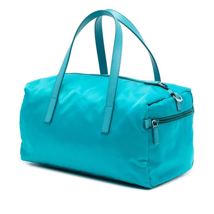 Prada Tessuto Satchel Blue Good condition - Back View