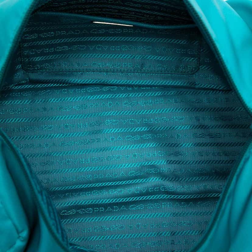 Prada Tessuto Satchel Blue Good condition - Box View