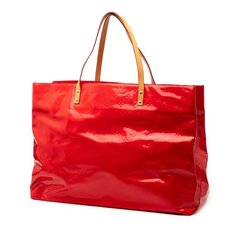 Louis Vuitton Monogram Vernis Reade GM Red Leather Good condition - Back View