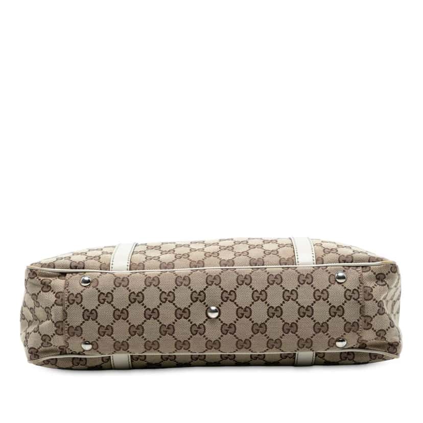 Gucci GG Canvas Twins Tote Brown Canvas Good condition - Inside View