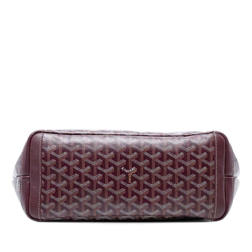 Goyard Goyardine Artois PM Red Canvas Fair condition - Inside View